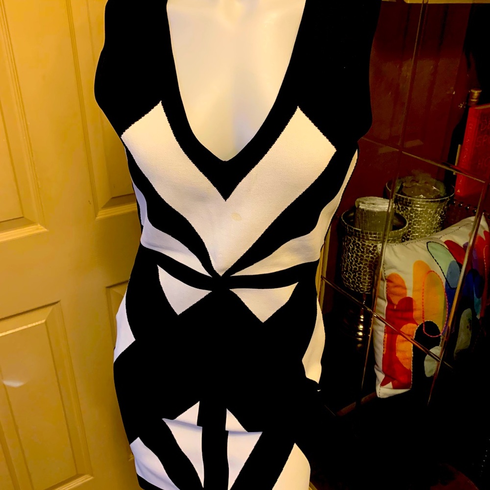 Black and white dress